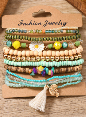 复古简约民族风手链带流苏