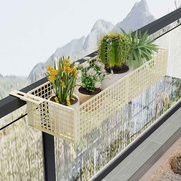 阳台花架置物架铁艺挂式窗台架栏杆扩展架护栏悬挂多肉花架盆托架,淘宝优惠券,粉丝福利购,淘宝优惠卷