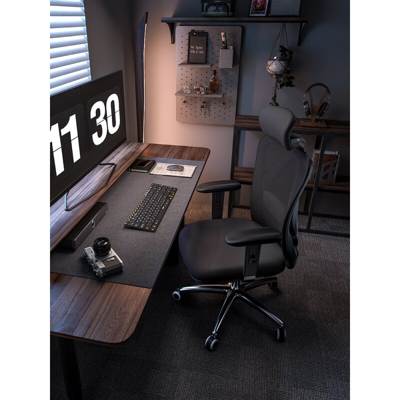 西昊人体工学椅M18电脑椅电竞椅书房家用椅子靠背舒适座椅办公椅-图0