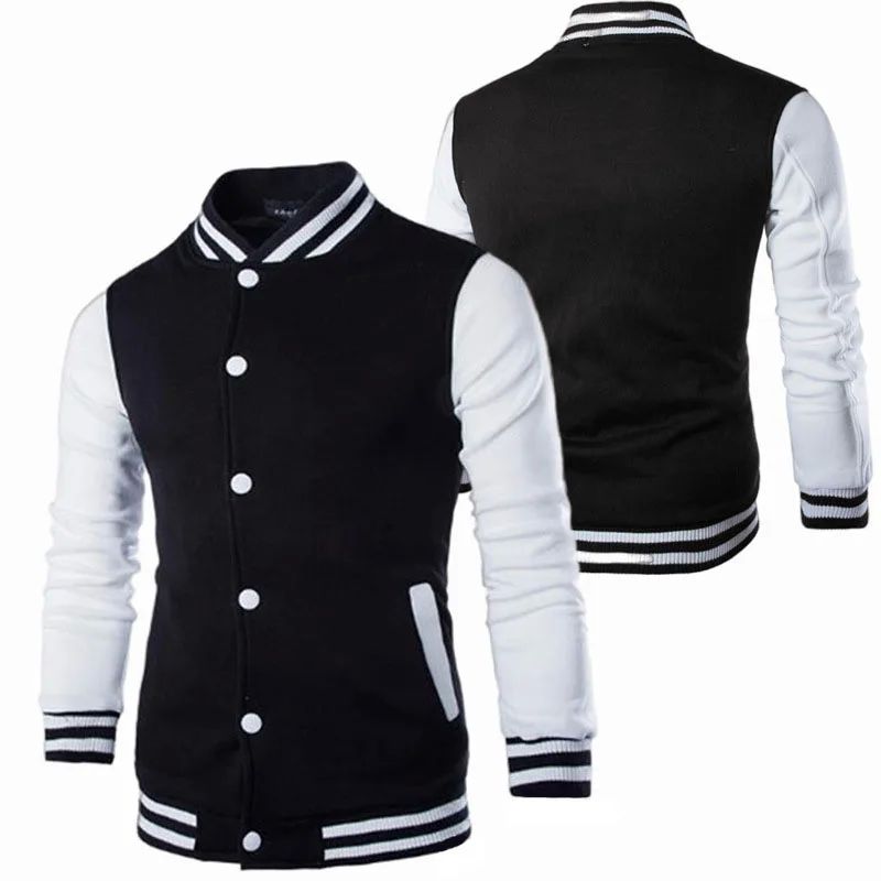 Men's standing neck baseball jacket for me男士立领棒球衫外套-图1