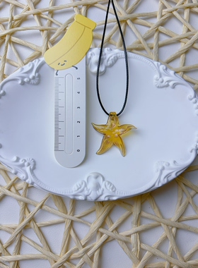 Y7原创设计手工琉璃艺术品项链吊坠项链视觉系不掉色y2k穿搭饰品