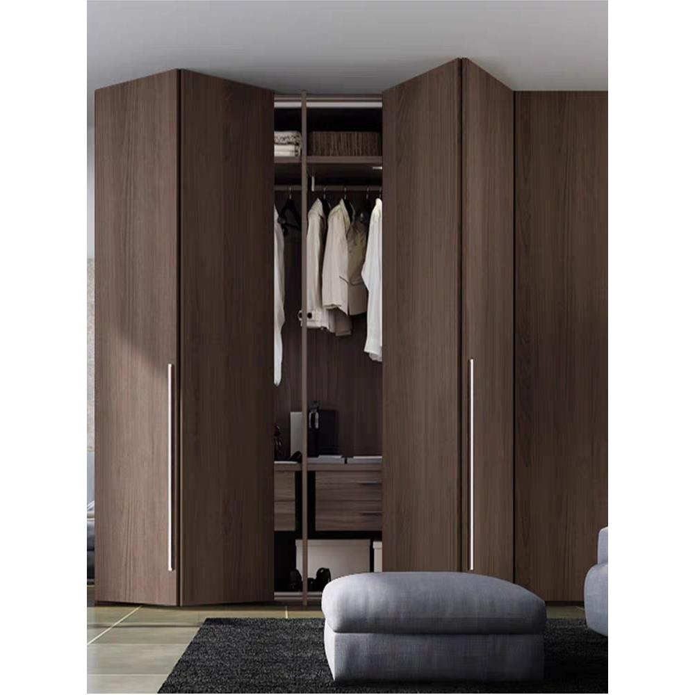 定制衣柜门折叠门衣帽间储物间隐形门拉门卧室门无下轨折叠门 - 图3