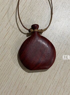 感搭配皮绳链木质设计款项简约百链女饰长毛衣情侣葫芦小众男酒壶