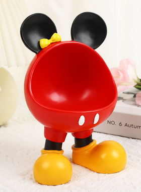 李子熟了米奇入户门玄关摆件钥匙饰品收纳摆件盒储物盒储物置物架