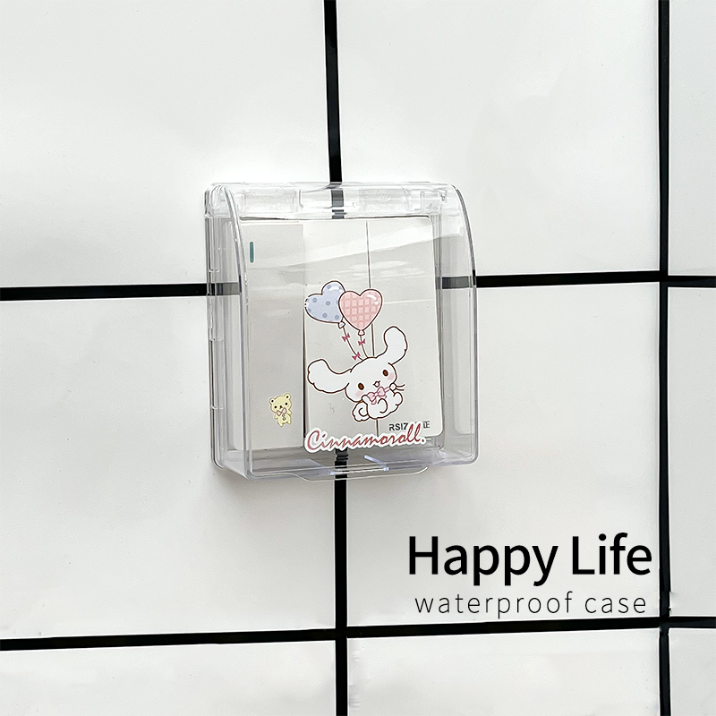 卫生间开关防水盒浴室插座防溅盒86型安全防触电保护套开关装饰贴,淘宝优惠券,粉丝福利购,淘宝优惠卷