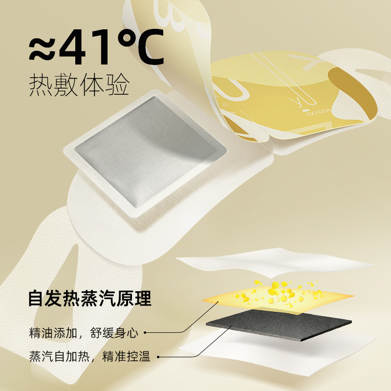 氧气谷雨蒸汽眼罩缓解眼疲劳睡眠热敷眼贴蒸气发热睡觉遮光护眼罩