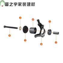 Car front wheel bearing disassembly mounting tool elevation Palin removal device Sheep angle pressure bearing tool 19 pieces of sleeve