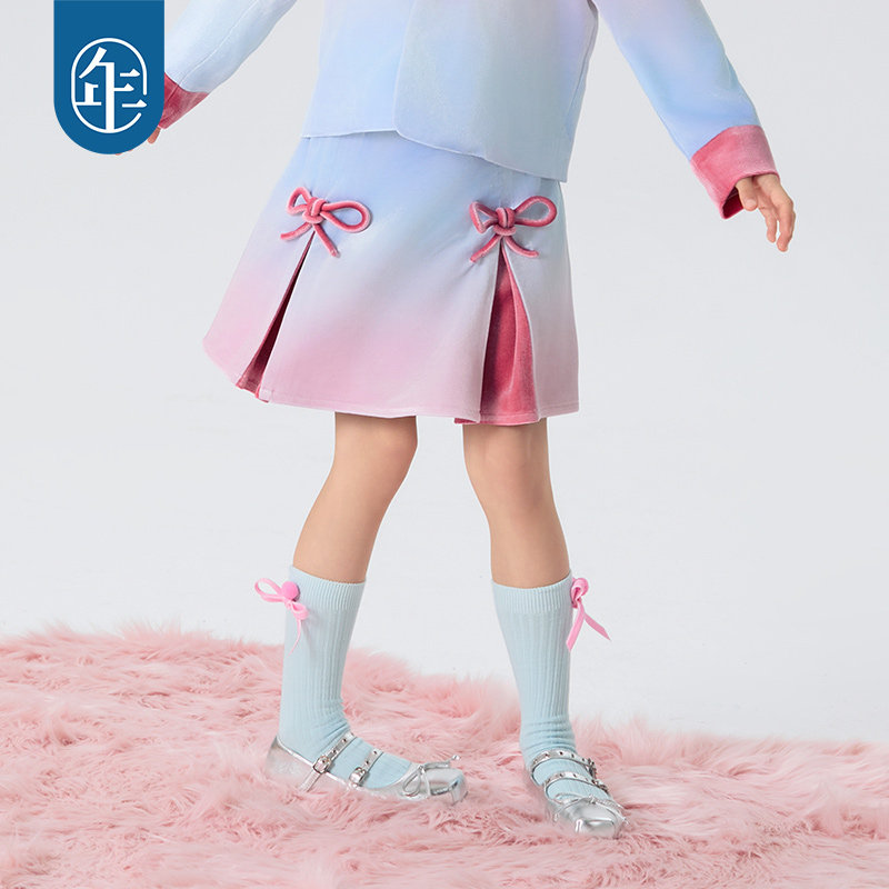 年衣女童短裙秋季新款儿童裙子半身裙A字裙公主裙女孩甜美裙子,淘宝优惠券,粉丝福利购,淘宝优惠卷