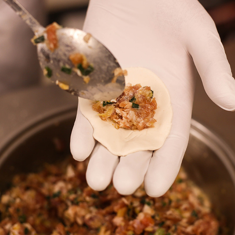 手工芋饺衢州山粉饺鲜肉饺子龙游特产美食传统芋艿速食小吃早餐