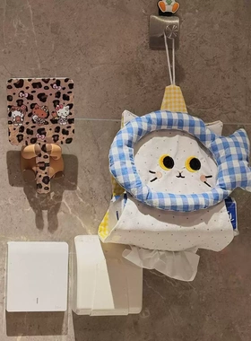 卡通小猫抽纸袋壁挂式纸巾盒