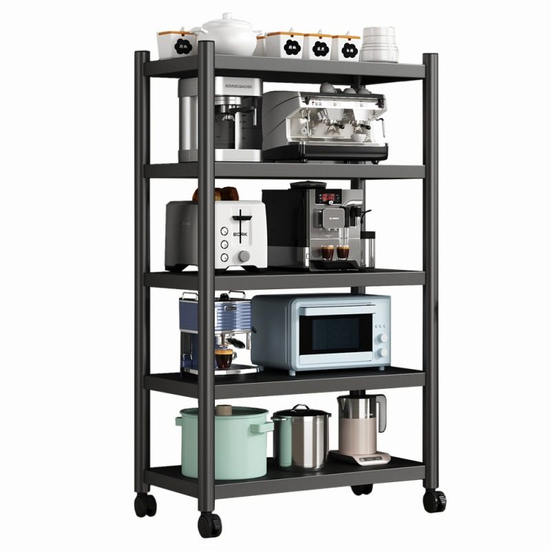 家用厨房夹缝落地置物架多层多功能微波炉烤箱收纳架杂物储物架子,淘宝优惠券,粉丝福利购,淘宝优惠卷