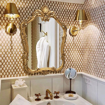 Eurostyle Retro Bathroom Mirror Intelligent Anti-Fog LED Cosmetic Mirror Bedroom dressing mirror wall-mounted toilet Decorative Mirror