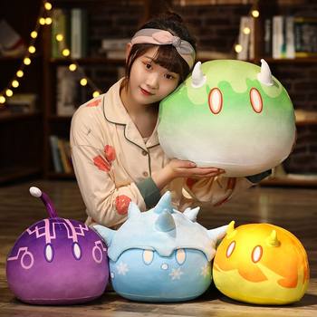 Genshin Impact Slime Pillow Dumpling Anime Doll ສອງມິຕິລະດັບມື Warmer Female Plush Toy ເກມຂອງຂວັນຕໍ່ອຸປະກອນ