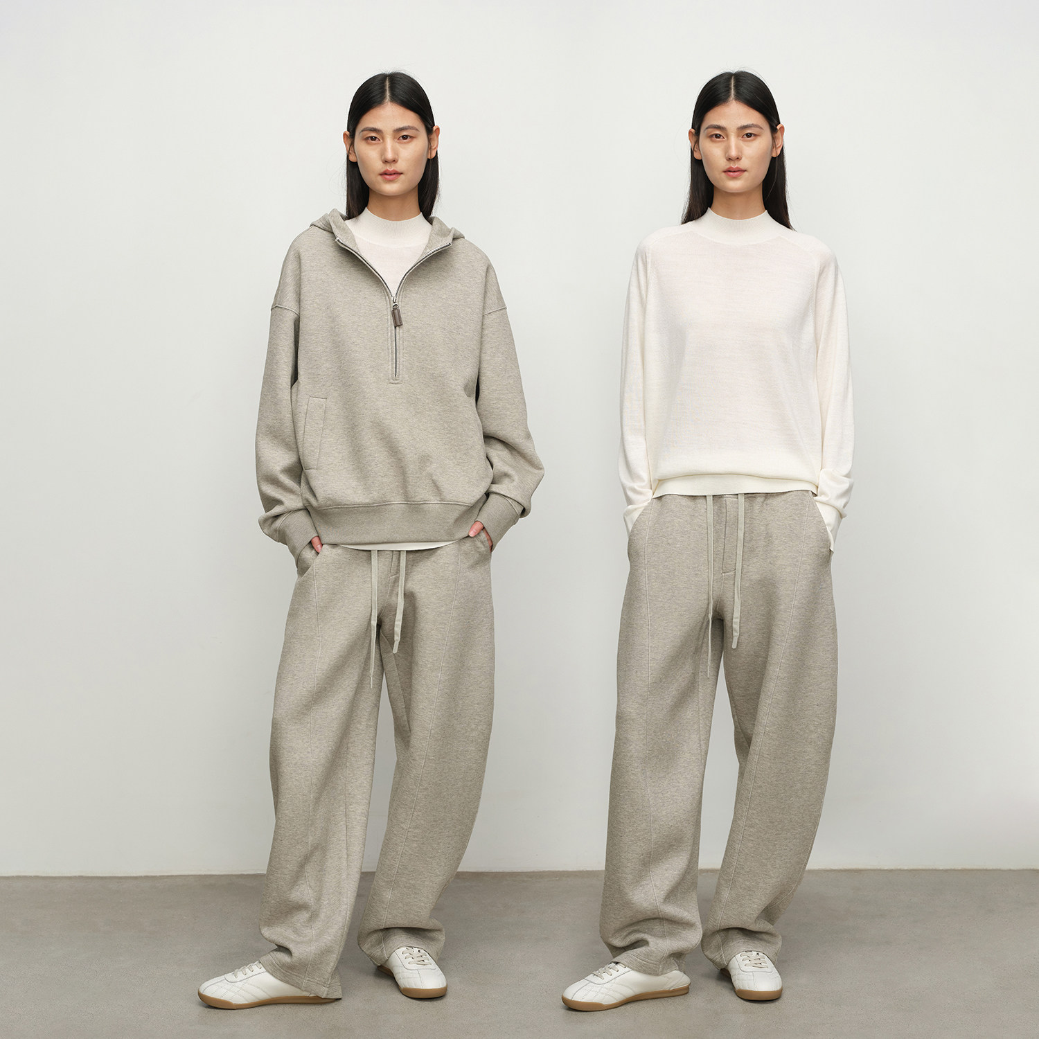 【博主同款】SILAVIE宽松长袖连帽半拉链卫衣立体弧形休闲裤套装,淘宝优惠券,粉丝福利购,淘宝优惠卷