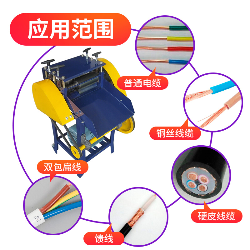 光合剥线机家用小型废铜线电线电缆扒线拔皮机废旧电线自动削皮机-图1