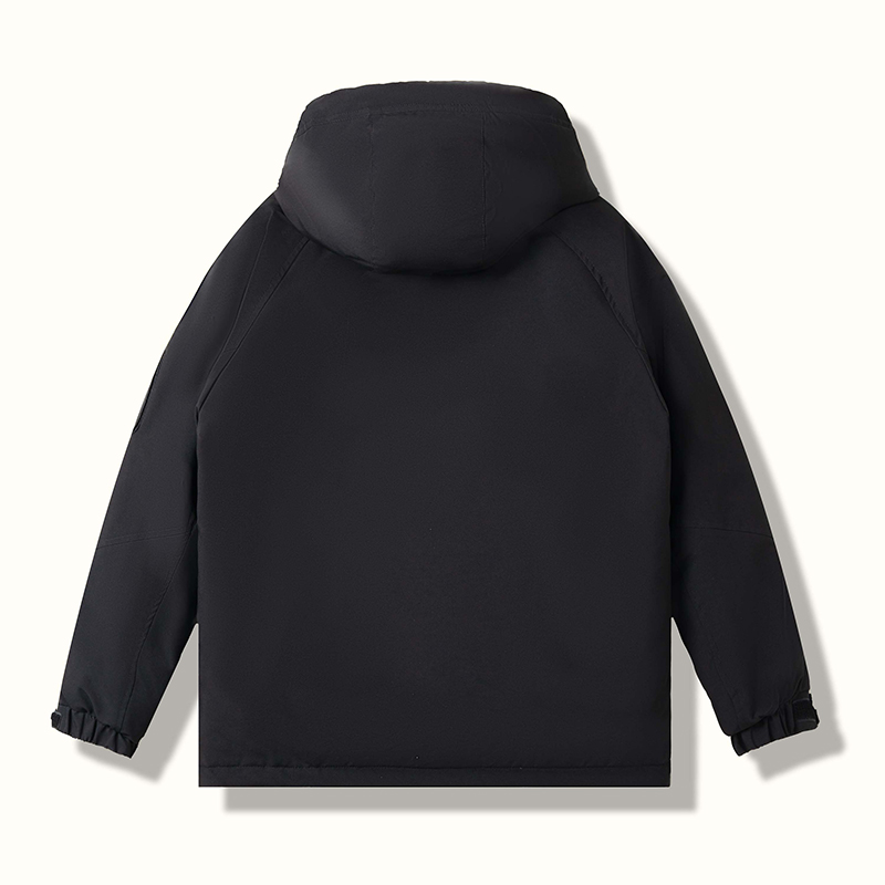 Basic House/百家好机能风工装羽绒服女冬加厚连帽高级感保暖外套 - 图3