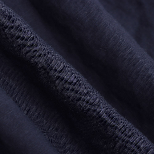 Basic House/百家好莱赛尔撞色抽绳短裤女夏季流行亚麻收腰阔腿裤 - 图3