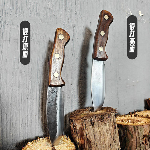 轴承钢一体锻打多功能小刀户外刀具防身锋利小刀随身刀便携刀直刀 - 图0