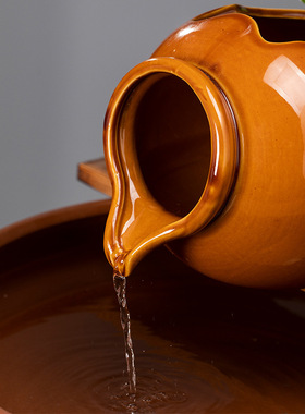 鱼缸流水盆水培水缸鱼池水循环