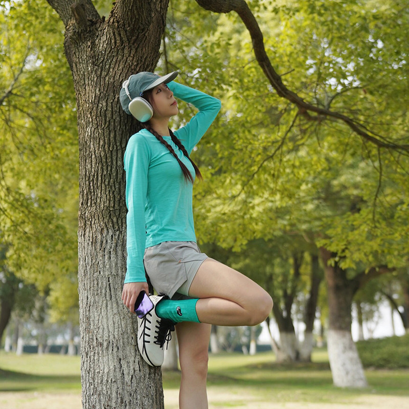灰壳美利奴羊毛速干衣女户外登山排汗长袖美丽诺徒步秋冬保暖t恤,淘宝优惠券,粉丝福利购,淘宝优惠卷