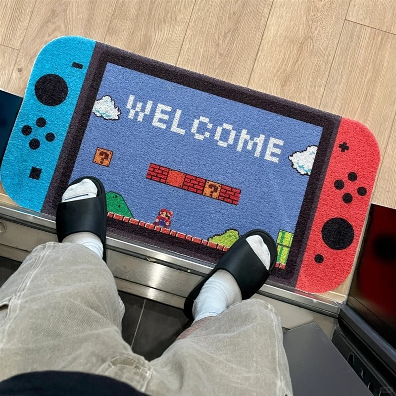 switch地垫入户门丝圈垫进门脚垫门口地毯耐脏免U洗可裁剪防滑垫 - 图1