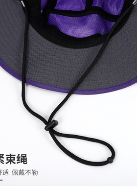 日系拼色速干渔夫帽女大帽檐徒步