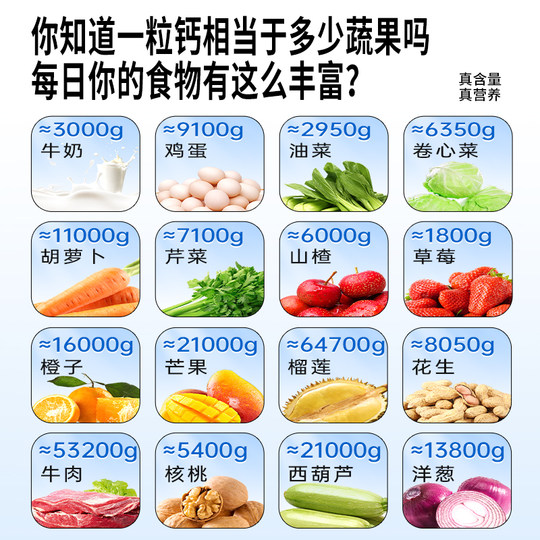 Renhe Calcium Iron Zinc Camel Milk Calcium Tablets Y-Aminobutyric Acid Official Authentic Flagship Store Calcium Supplement Children and Teenagers Growing High