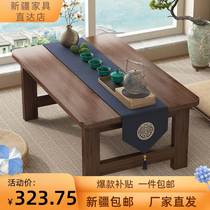 Xinjiang Tatami Table Rice Table Floating Window Small Table Folded Kang Table Home Solid Wood Small Tea Table Bed Study Short