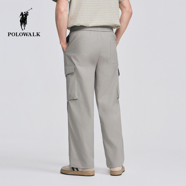 ກາງເກງຜູ້ຊາຍ POLOWALK 2026 ພາກຮຽນ spring ແລະ summer ໃຫມ່ commuting ຊື່ elastic pants ຍາວແອວ