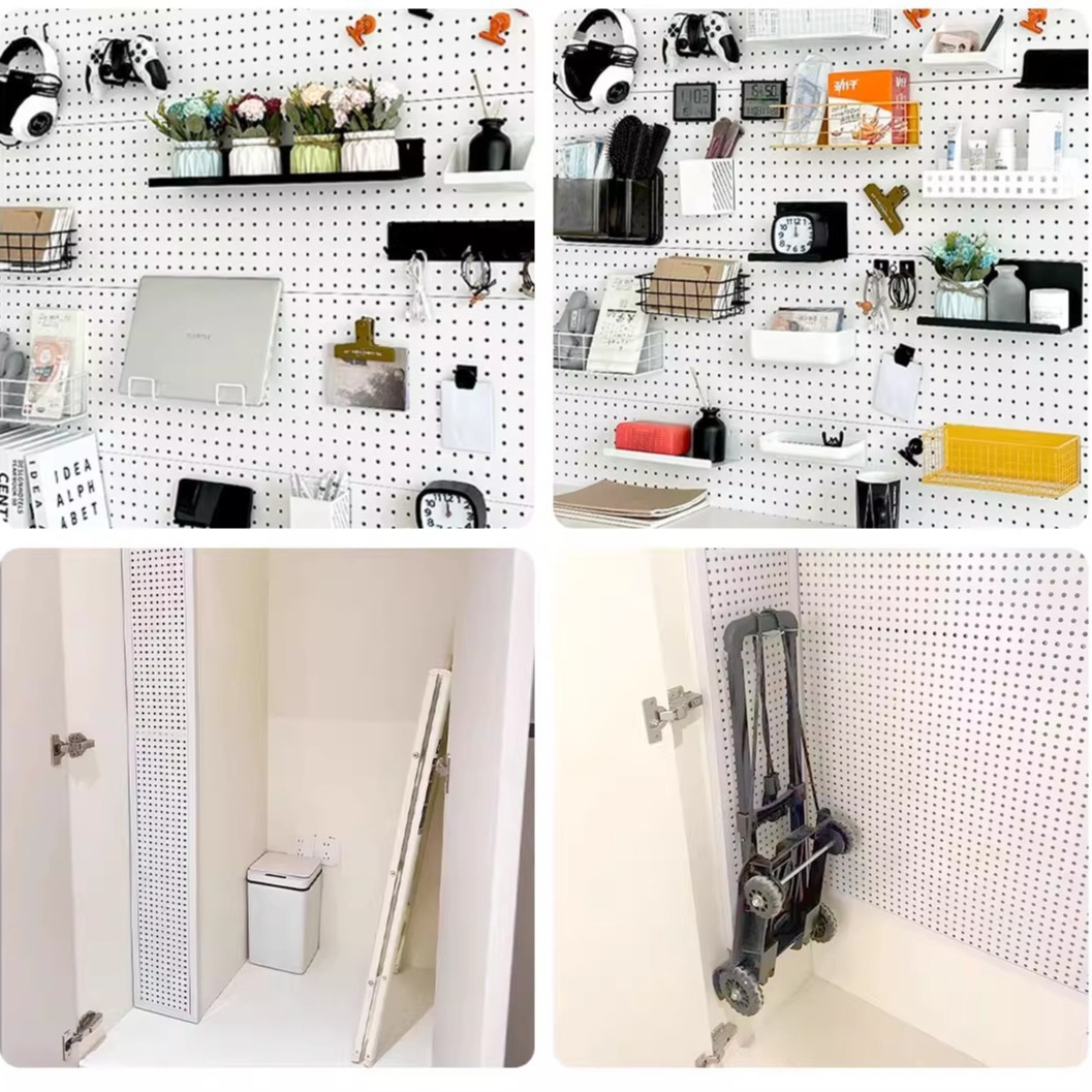 Hole board gaming wall partition bedroom storage rack study desktop home decoration desk storage rack display rack