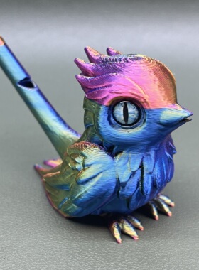 3D打印可注水吹响小鸟口哨