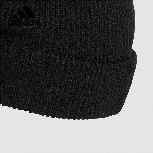 Adidas/阿迪达斯正品PERF WOOLIE 男女训练休闲运动针织帽 FS9033 - 图1