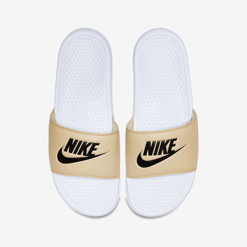 Nike耐克正品Benassi Jdi男一字带缓震轻便防滑拖鞋343880-108 - 图1
