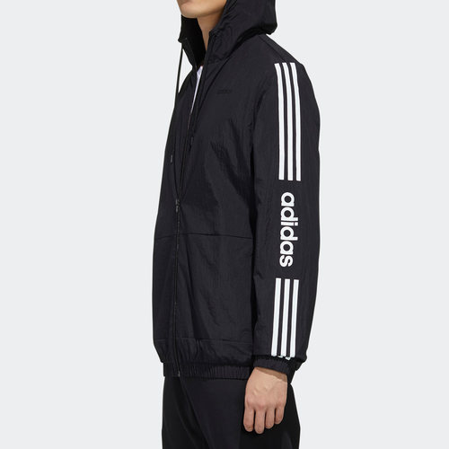 Adidas/阿迪达斯正品新款男子休闲连帽梭织夹克外套FP7394 - 图1