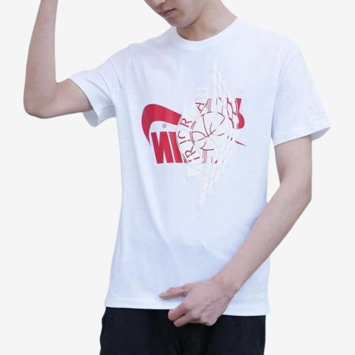 Nike耐克正品Jordan Futura Wings男柔软圆领短袖T恤AO0602-100 - 图1