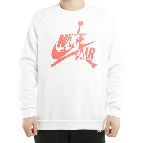 Nike/耐克正品JORDAN男士套头圆领宽松运动休闲卫衣BV6007-100 - 图3