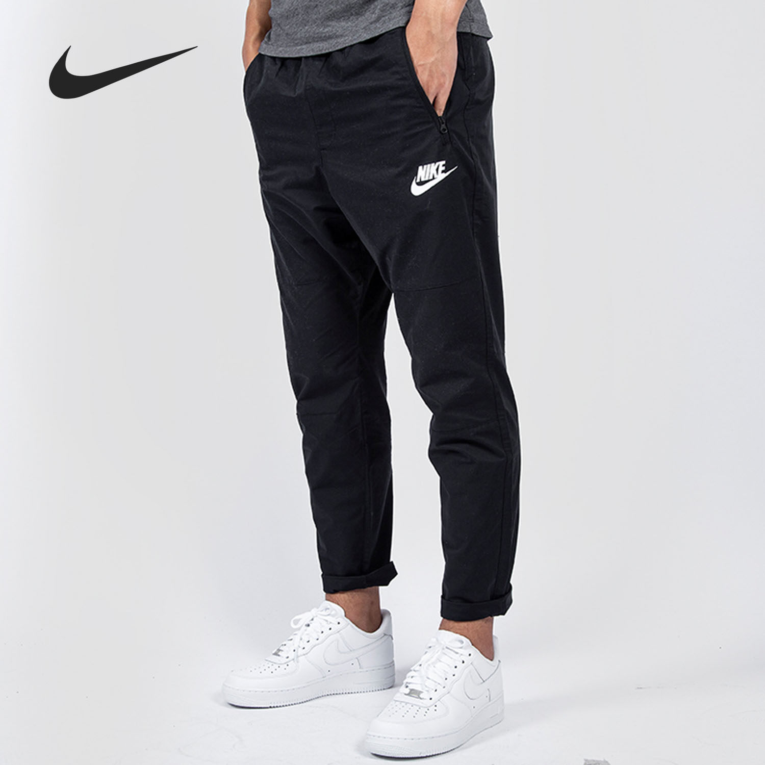Nike/耐克正品 NSW AV15 PANT 男子梭织运动休闲收脚长裤831854,淘宝优惠券,粉丝福利购,淘宝优惠卷