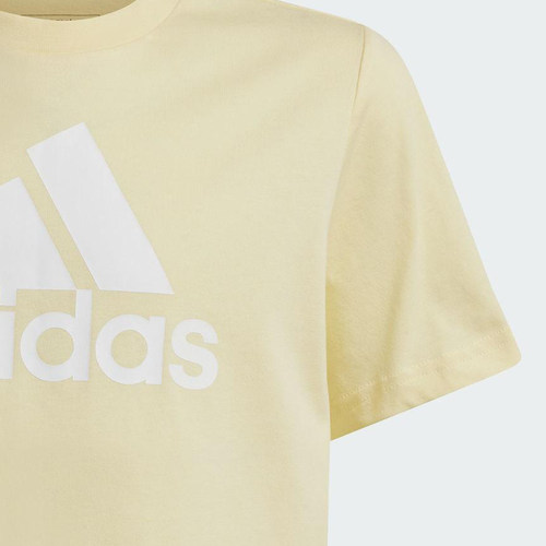 Adidas/阿迪达斯正品COTTON T-SHIRT大童经典针织运动短袖IX9571 - 图1