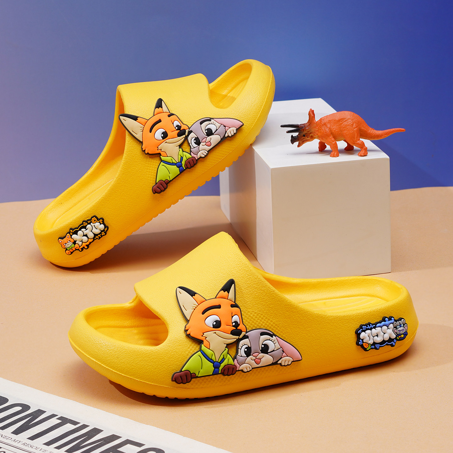 疯狂动物城儿童拖鞋女童室内防滑软底卡通宝宝居家凉拖踩屎感小孩,淘宝优惠券,粉丝福利购,淘宝优惠卷