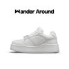Wander Around thick-soled height-increasing sneakers, casual white shoes, same style for men and women