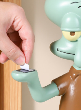 门口放钥匙神器挂章鱼哥手机支架海绵宝宝莲花宝座平板架子桌面