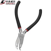 High carbon steel Mini bending mouth pliers small number of cropper pliers bag plastic handle bending mouth pliers 5-inch PC4004D