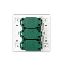 Silver Tri-open multi-control three-control midway switch home 3-position 86 type lamp switching power double control