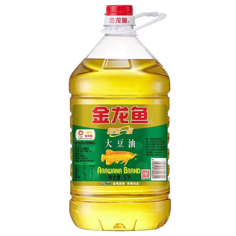 金龙鱼精炼一级非转基因大豆油5L 家用炒菜大桶烹饪商用整箱 - 图3