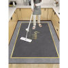Kitchen floor mat anti-slip, oil-proof, wipeable and washable pvc