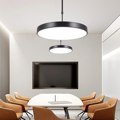 led圆形吊灯美发店棋牌室麻将直播吊灯幼儿园健身房办公室造型灯 - 图2