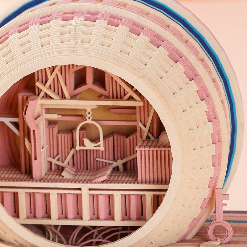 创意龙年周历便签纸3d立体便签本拼装建筑群模型纸雕文创礼品摆件,淘宝优惠券,粉丝福利购,淘宝优惠卷