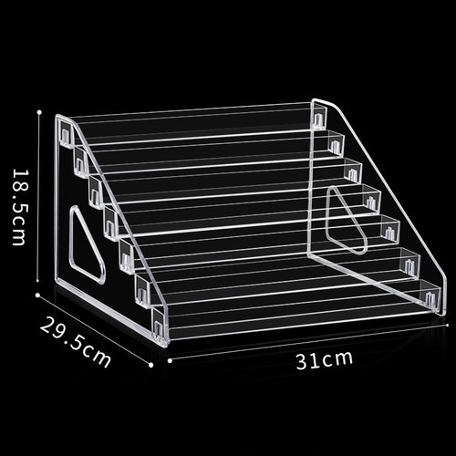 指甲油展示架美甲店口红化妆品阶梯式亚克力多功能收纳盒置物架子 - 图3