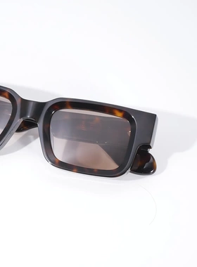 26新款高级感方框跨境欧美个性男女时尚墨镜厚重板材太阳镜时尚