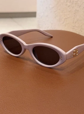 2025新款GM墨镜VA韩版猫眼太阳镜网红同款红色复古小框显瘦街拍